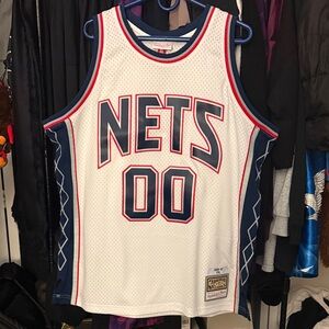 Playboi Carti - YVL - Mitchell & Ness White Jersey - NJ Nets